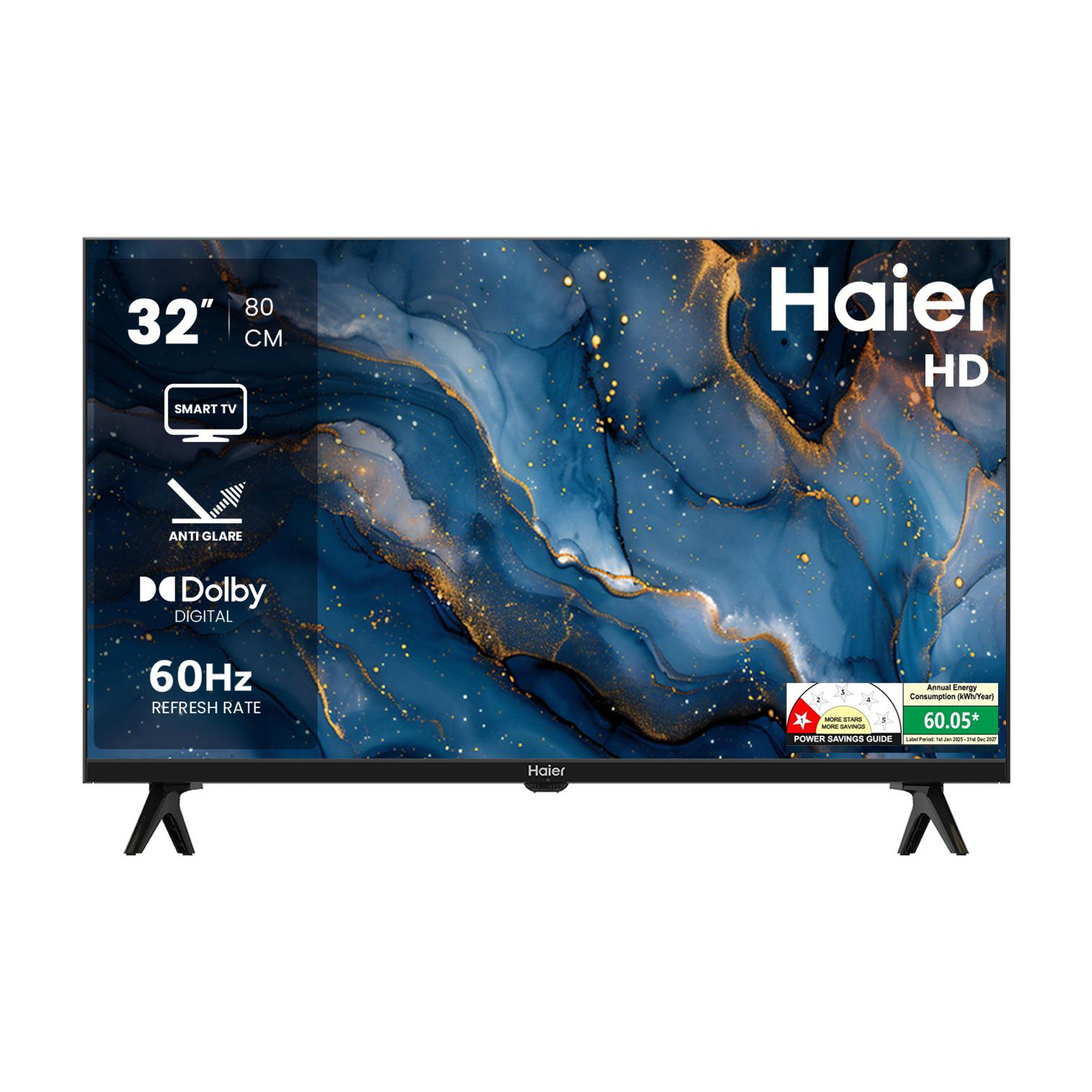 Haier A7 80 cm (32 inch) HD Ready LED Smart Linux TV with Anti-glare Display| Dolby Digital Surround S...