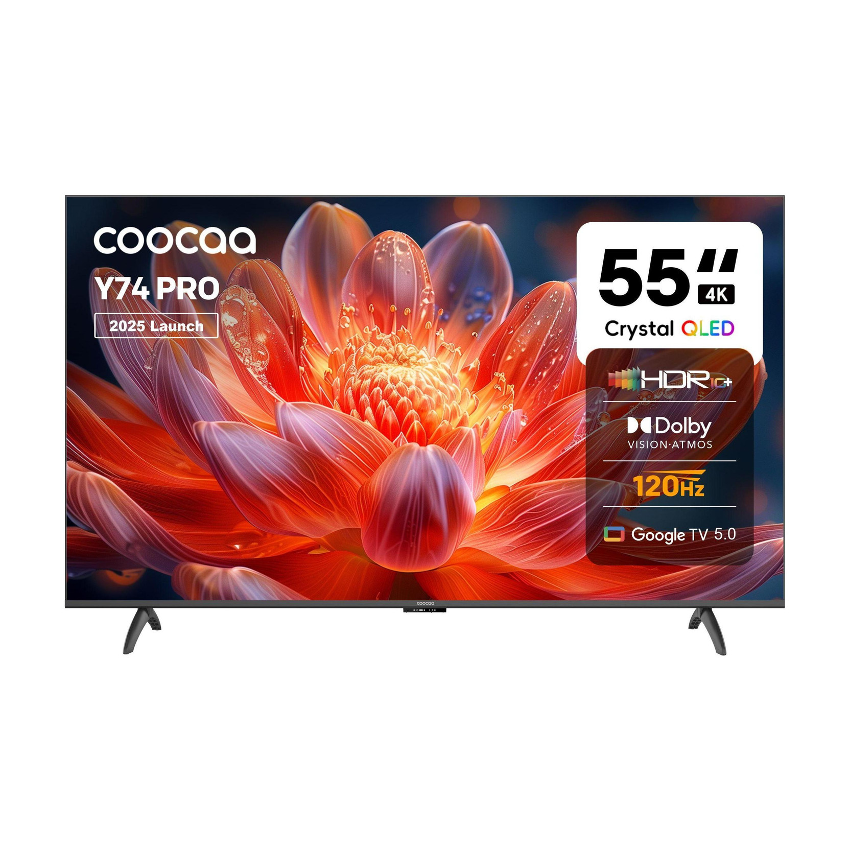 Coocaa Y74 Pro 138 cm (55 inch) QLED Ultra HD (4K) Smart Google TV with Dolby Vision & Dolby Atmos | 1...