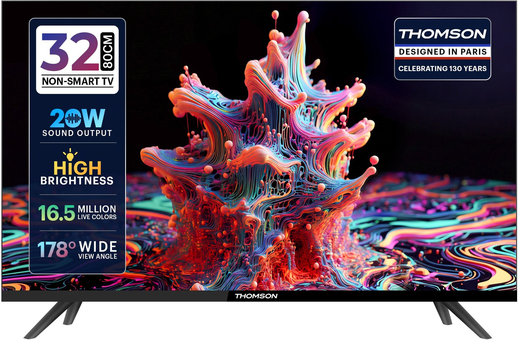 Thomson 80 cm (32 inch) HD Ready LED TV with 20W Sound Output | 2...more