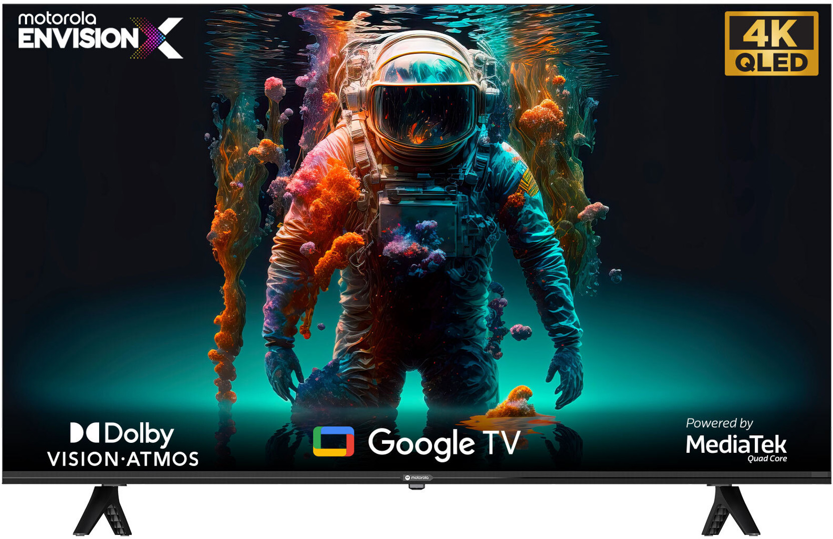 MOTOROLA EnvisionX 140 cm (55 inch) QLED Ultra HD (4K) Smart Goog...more