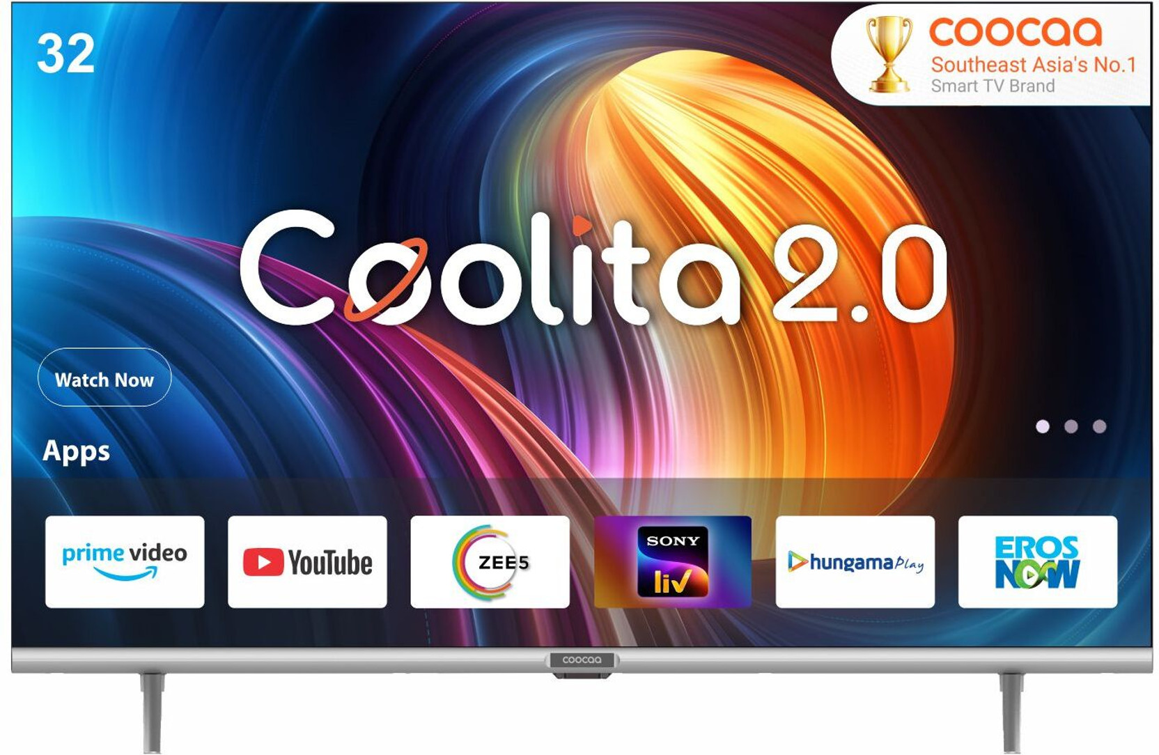 Coocaa 80 cm (32 inch) HD Ready LED Smart Coolita TV with Audio and Eye Care Technology