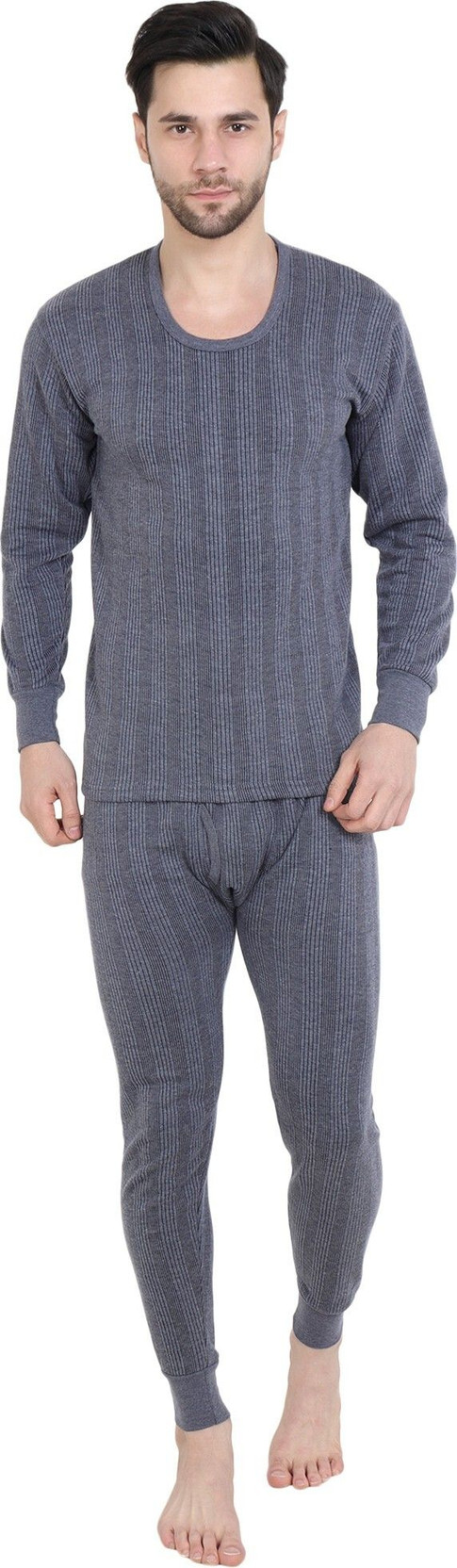 SEAMLESS BEAUTY Mens Thermal Innerwear Set Full Sleeve Top And Lower Bottom Warm Winter Wear Men Top - Pyjama Set Thermal