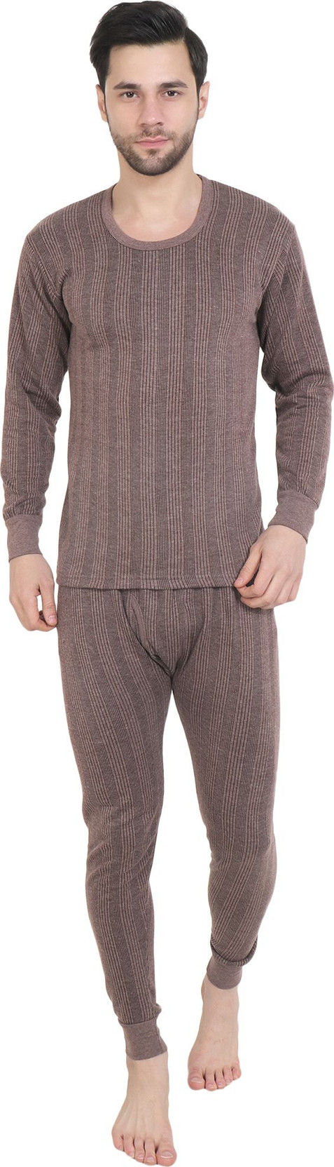 SEAMLESS BEAUTY Mens Thermal Innerwear Set Full Sleeve Top And Lower Bottom Warm Winter Wear Men Top - Pyjama Set Thermal