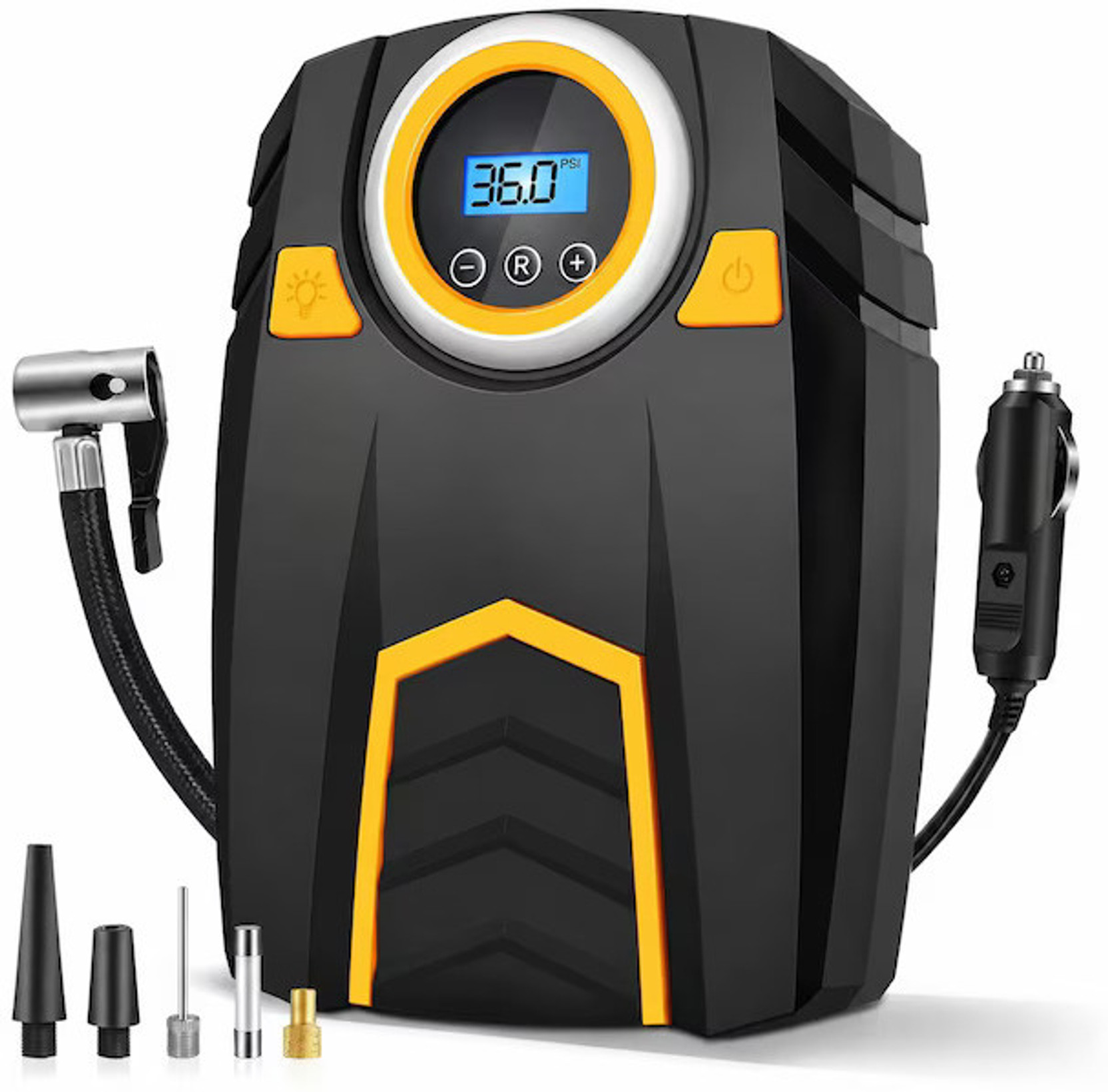 RELEMTRA Car TyreInflator 12V Air Compressor Pump 150 psi Tyre Air Pump for Car & Bike