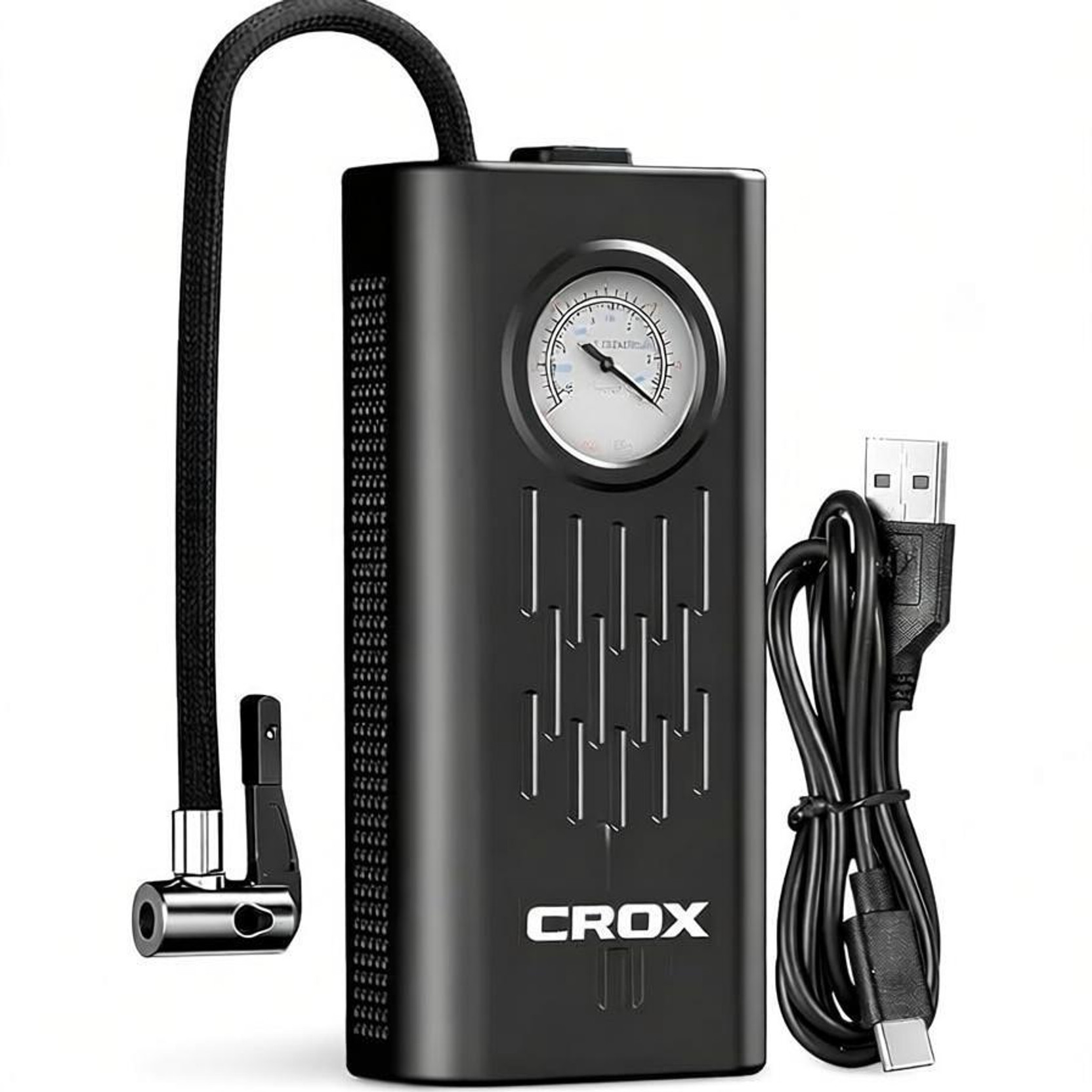 Crox USB Rechargeable Pump with Pressure 150 psi Tyre Air Pump for Car & Bike