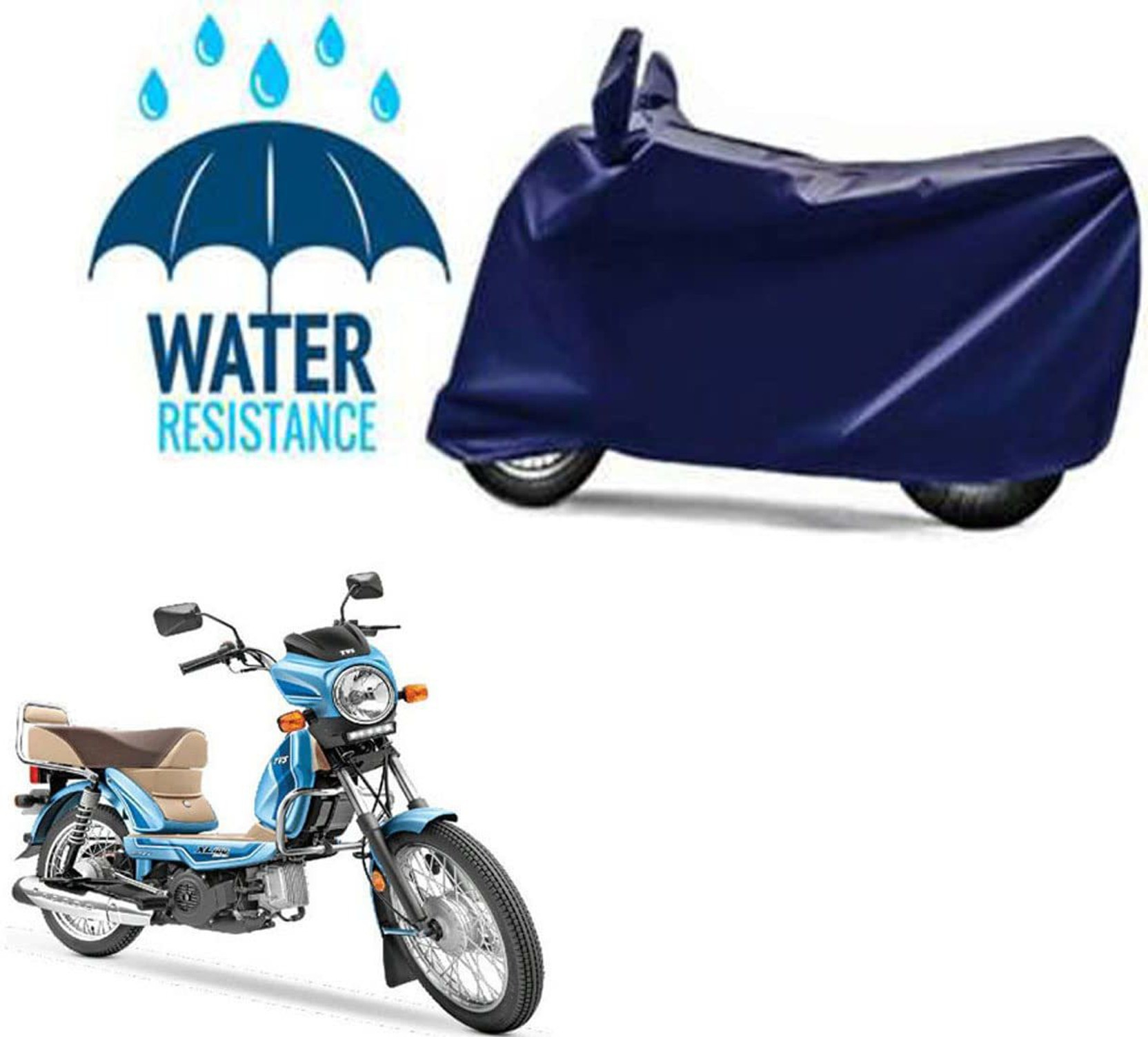 HWSXQAE Waterproof Two Wheeler Cover for Universal For Bike