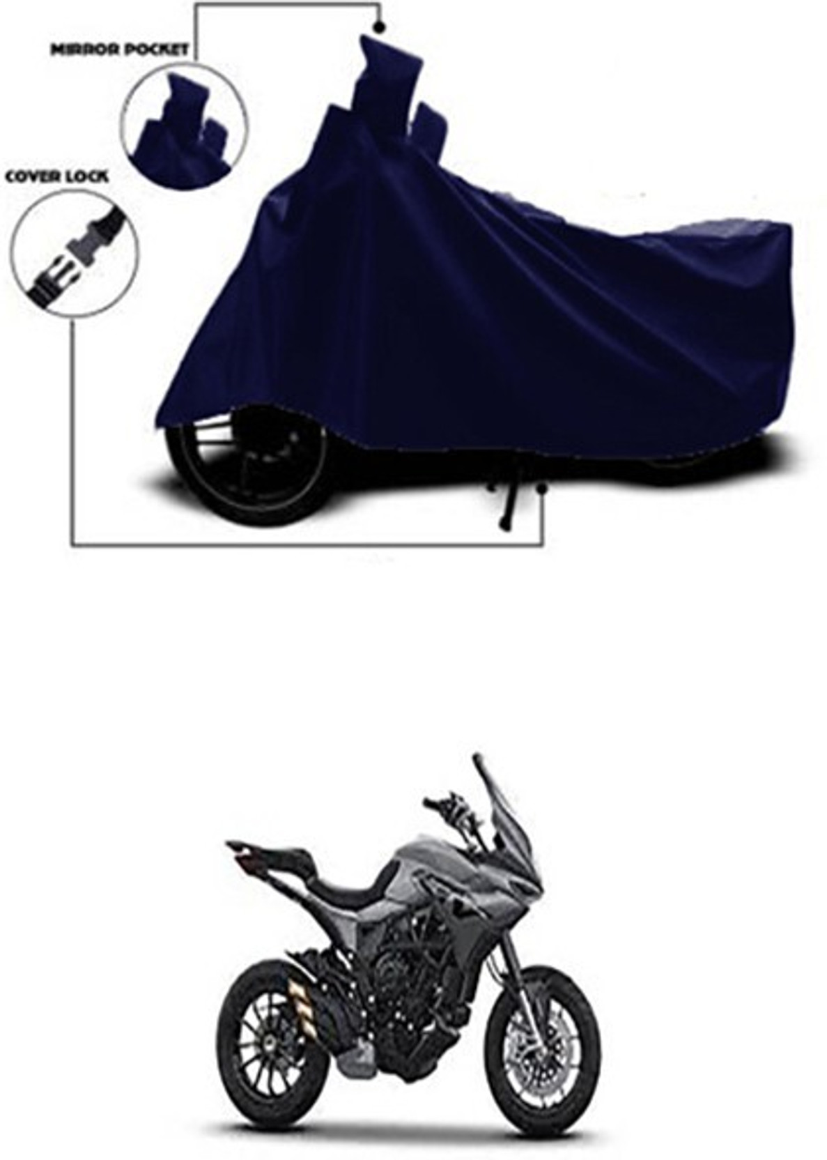 MMSSTAR Waterproof Two Wheeler Cover for Universal For Bike