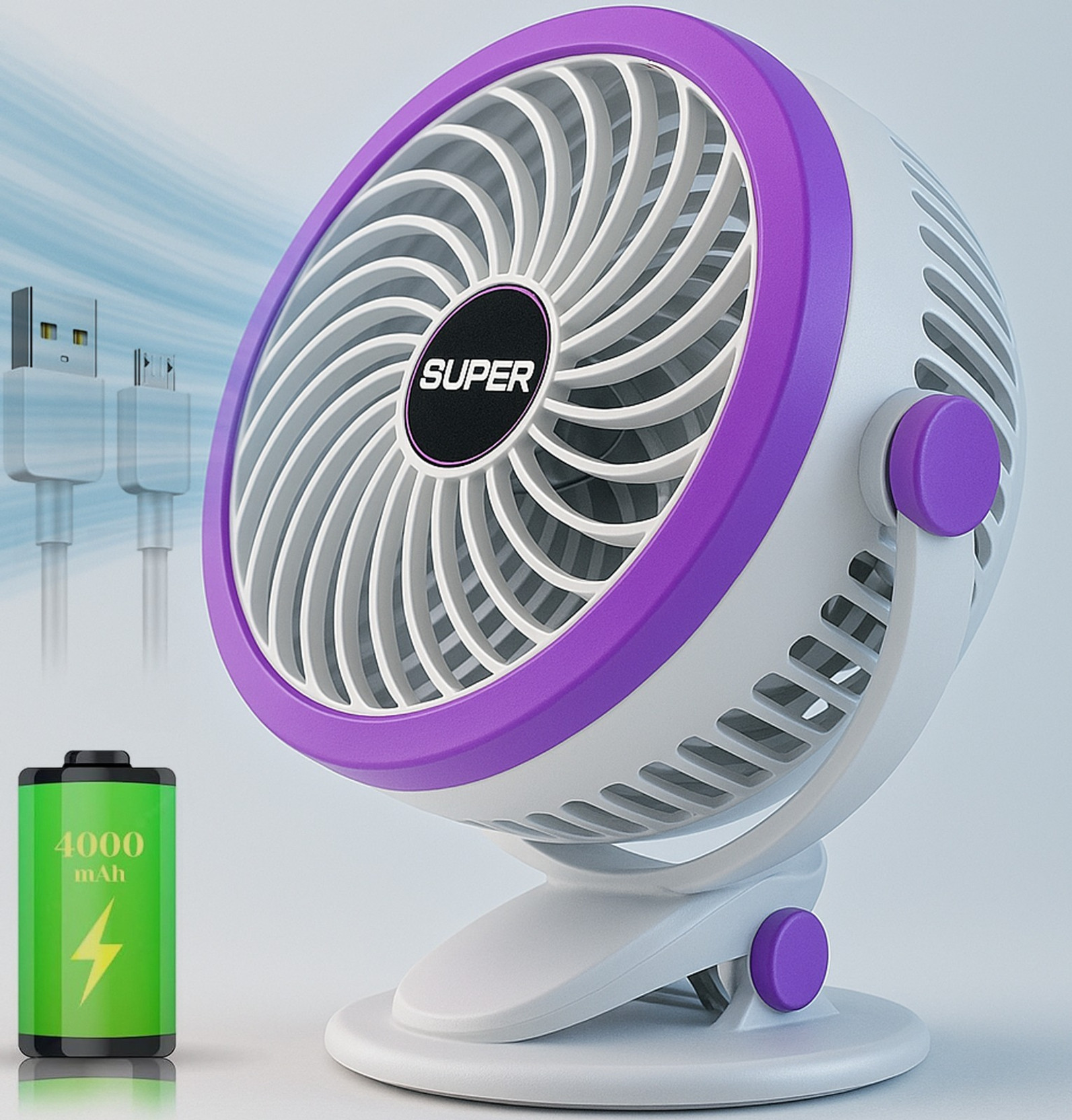 FrSara Neck Fan, Portable Personal Fan Strong Wind
