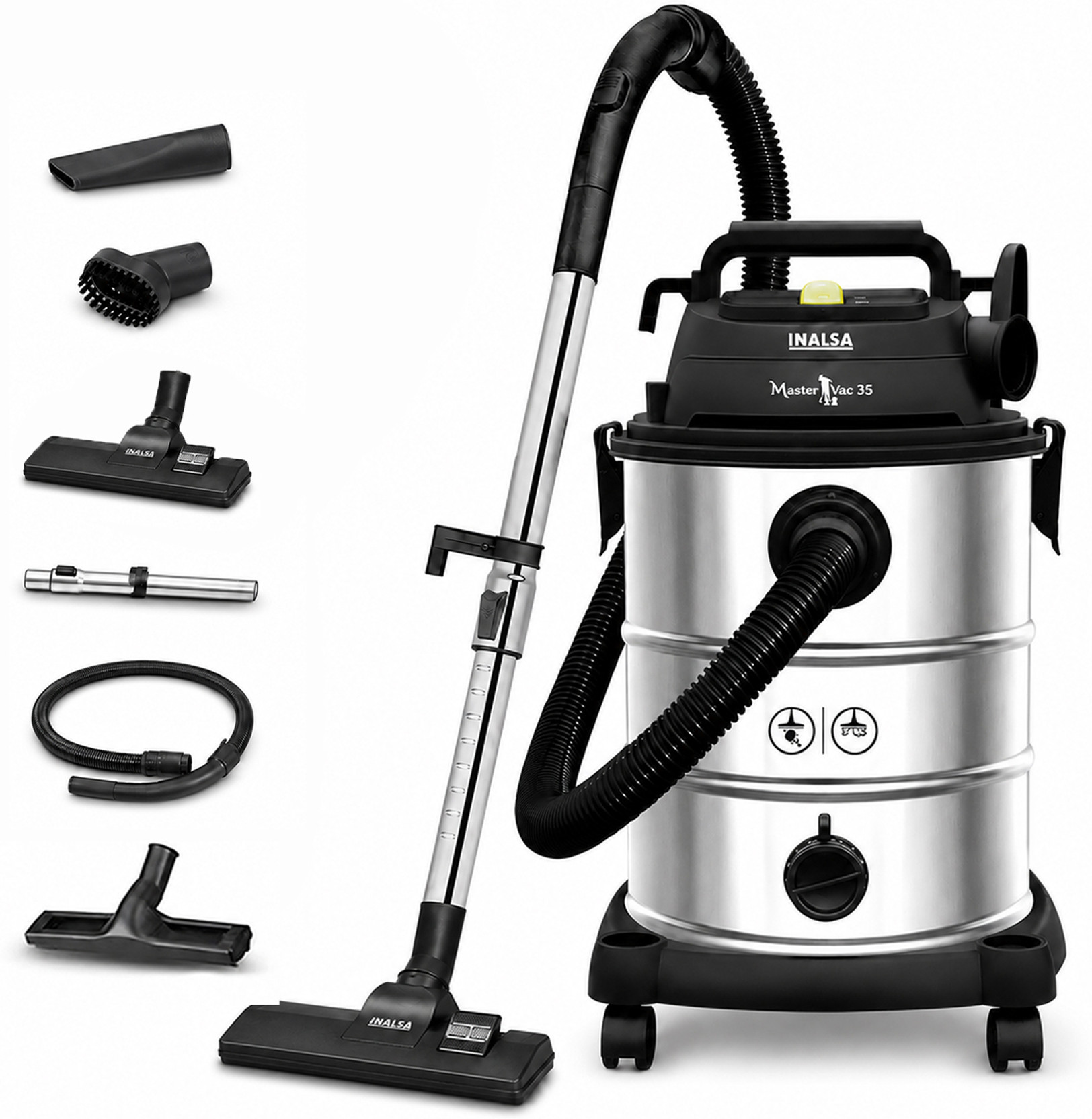 Inalsa Master Vac 35 Wet & Dry Vacuum Cleaner Master Vac 35 Wet & Dry Vacuum Cleaner 35 LTR Capacity,1...