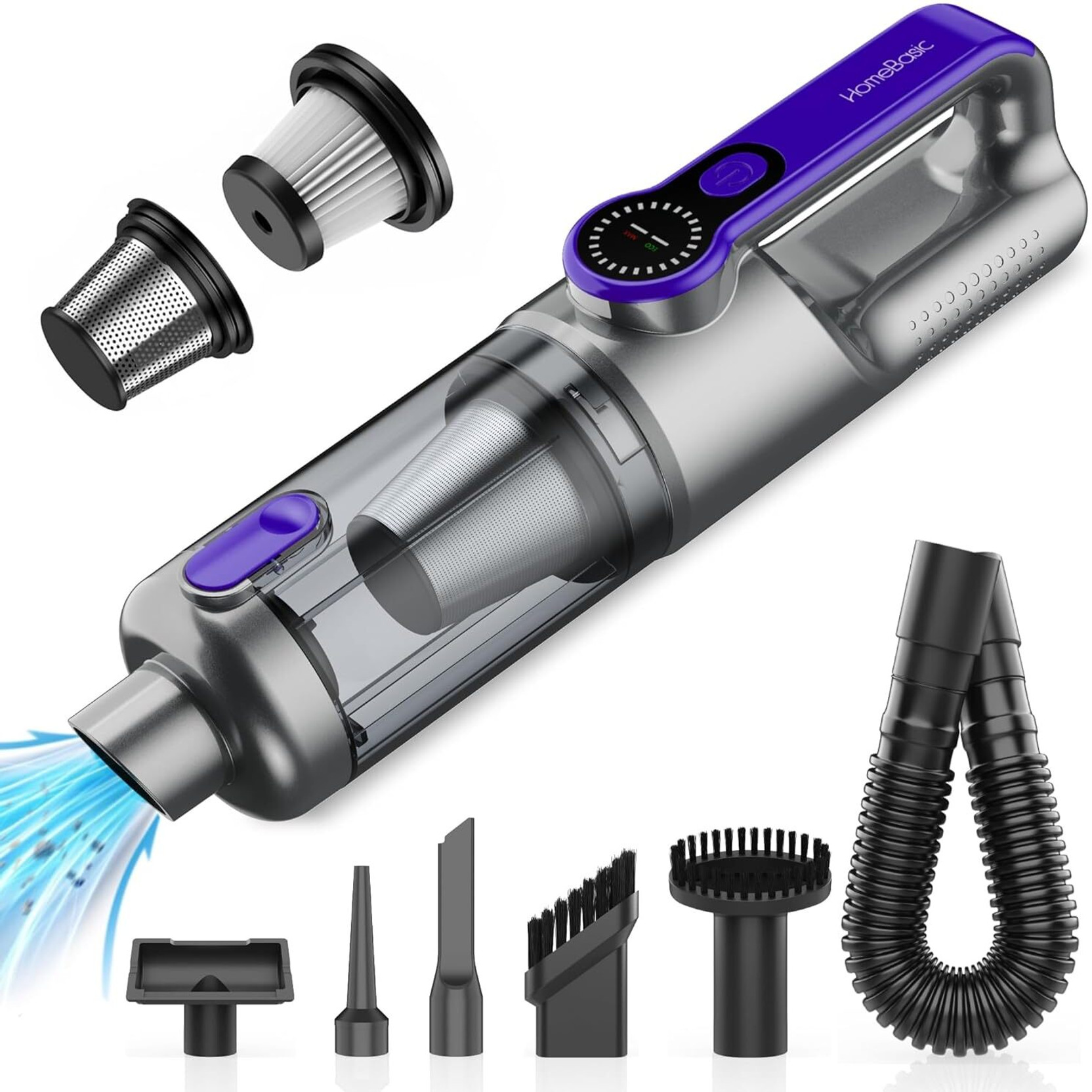 HOMEBASIC HB-VC01-N Cordless Vacuum Cleaner with 2 in 1 Mopping and Vacuum