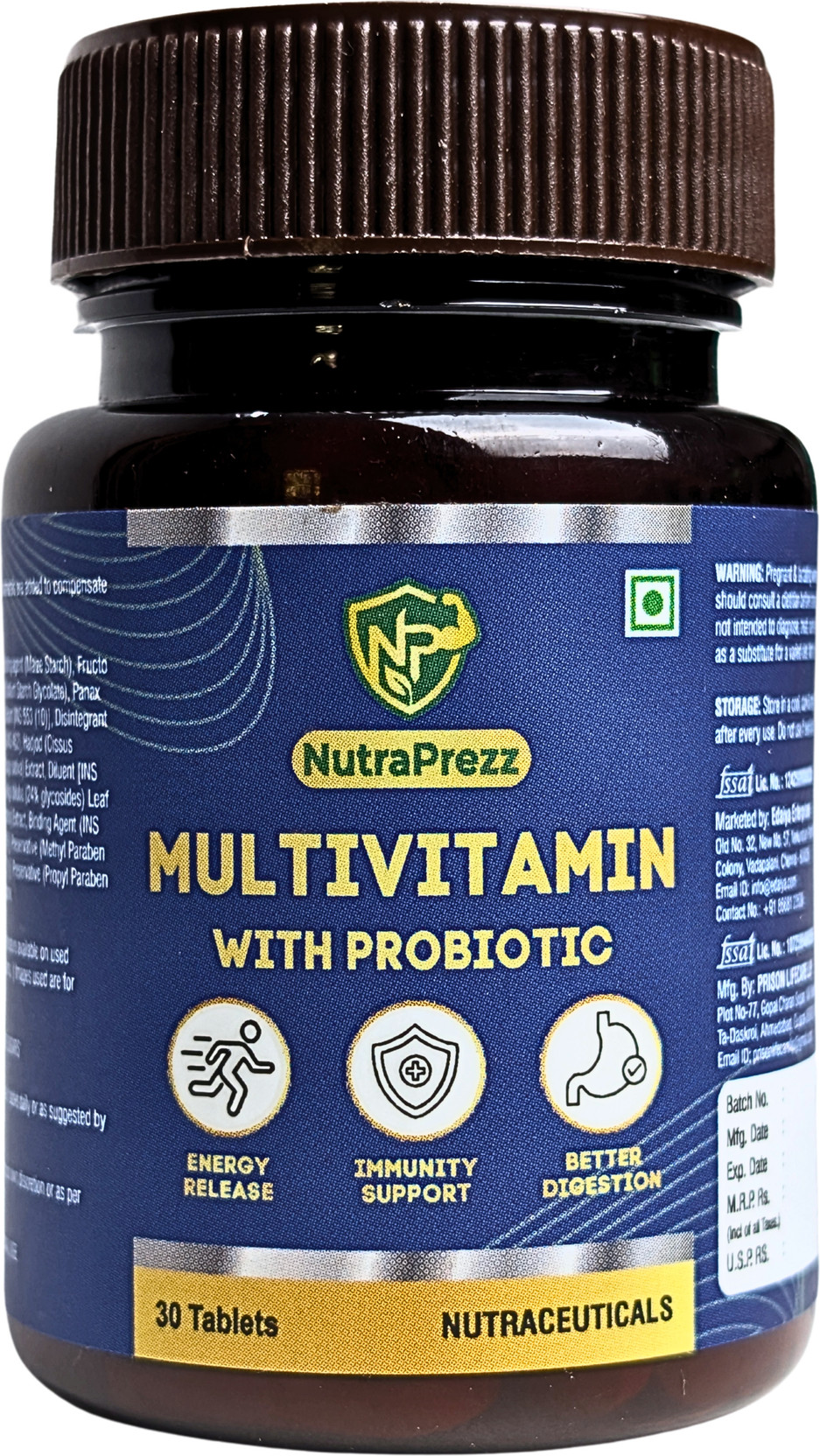 NutraPrezz Multivitamin 30 tablets