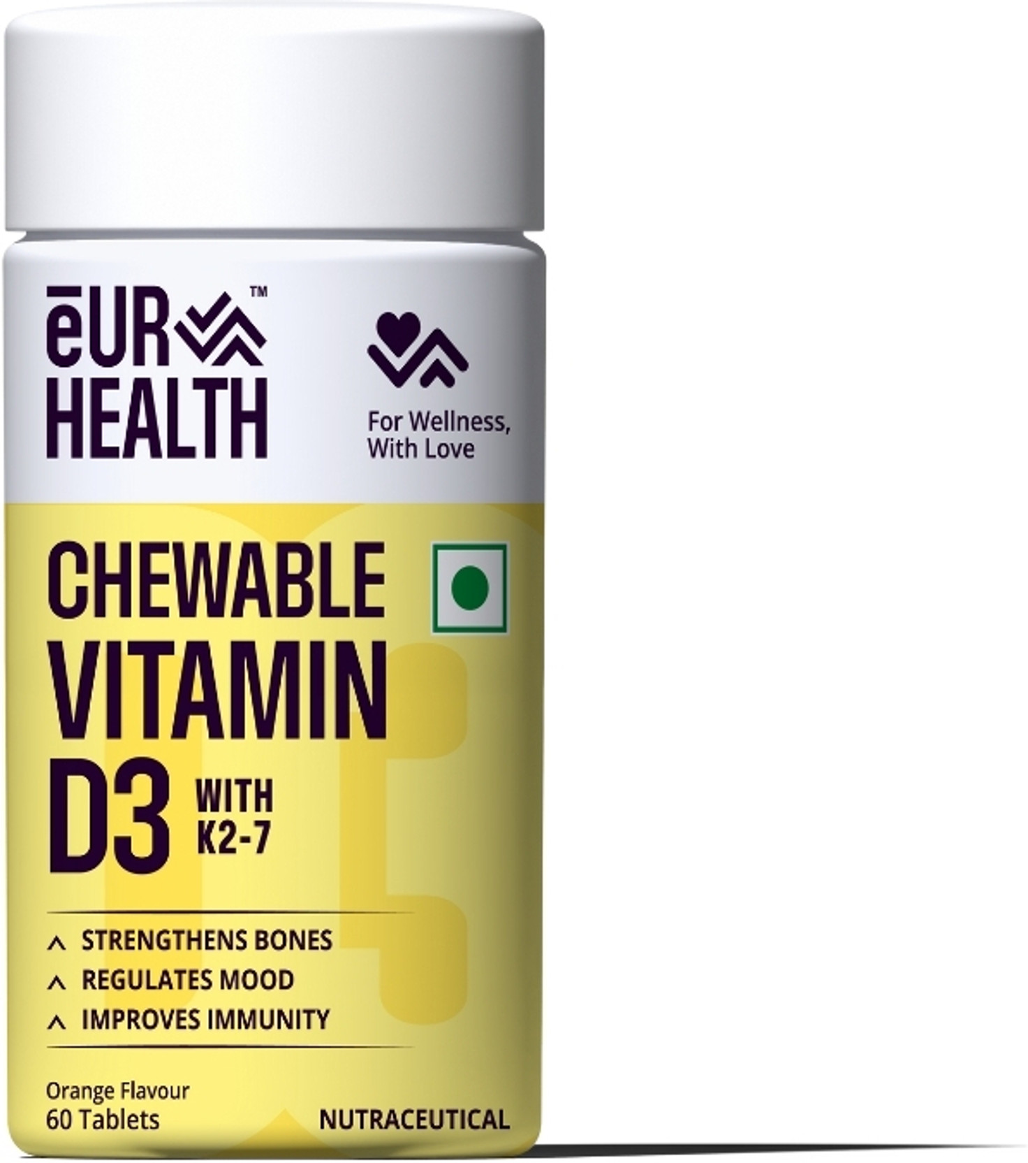 Eurus Lifesciences LLP EUR HEALTH VITAMIN D3 CHEWABLE 600 IU