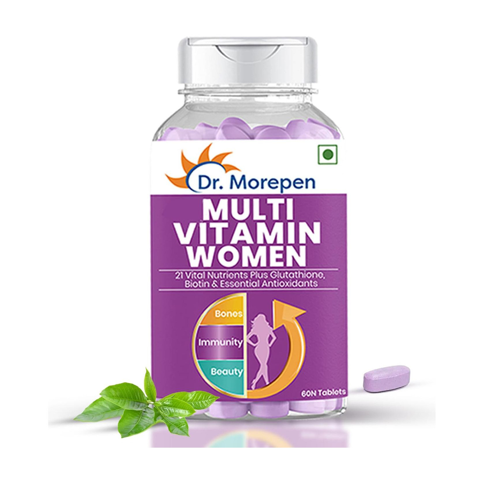 Dr. Morepen Multivitamins For Women With Calcium & Herbal Extracts | Energy & Immunity Booster