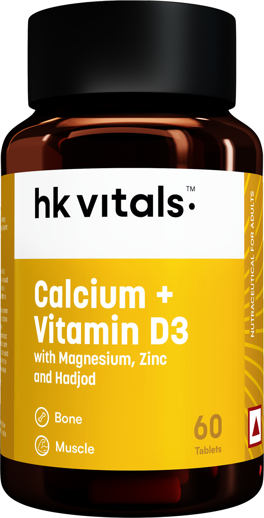 hk vitals Calcium + Vitamin D3 Supplement | With Magnesium & Zinc