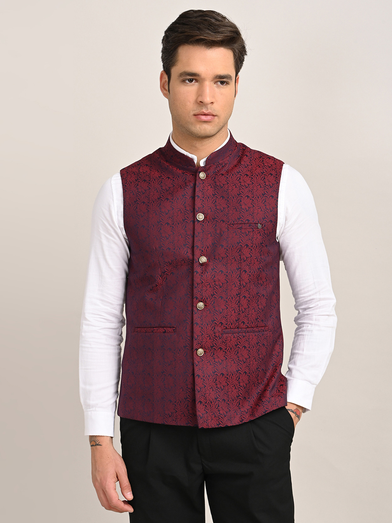 Woven Men Waistcoat