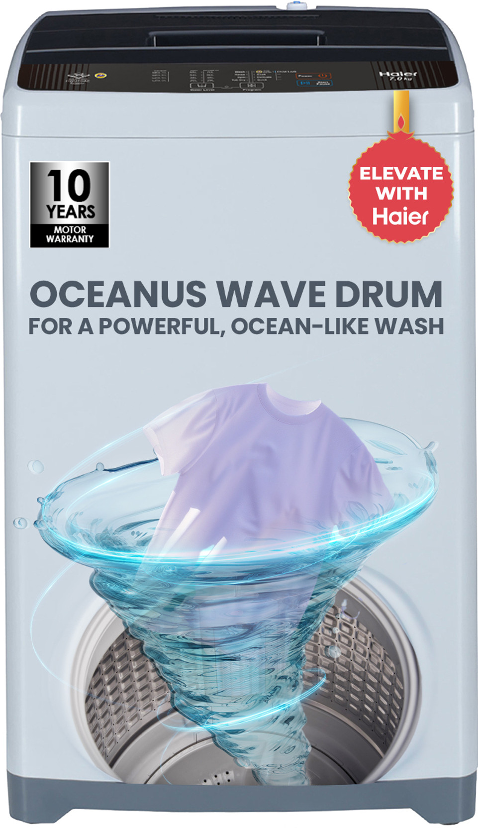 Haier 7 kg Balance Clean Pulsator, Custom Wash Cycles with 15 Mins Quick Wash, Magic Filter Fully Auto...