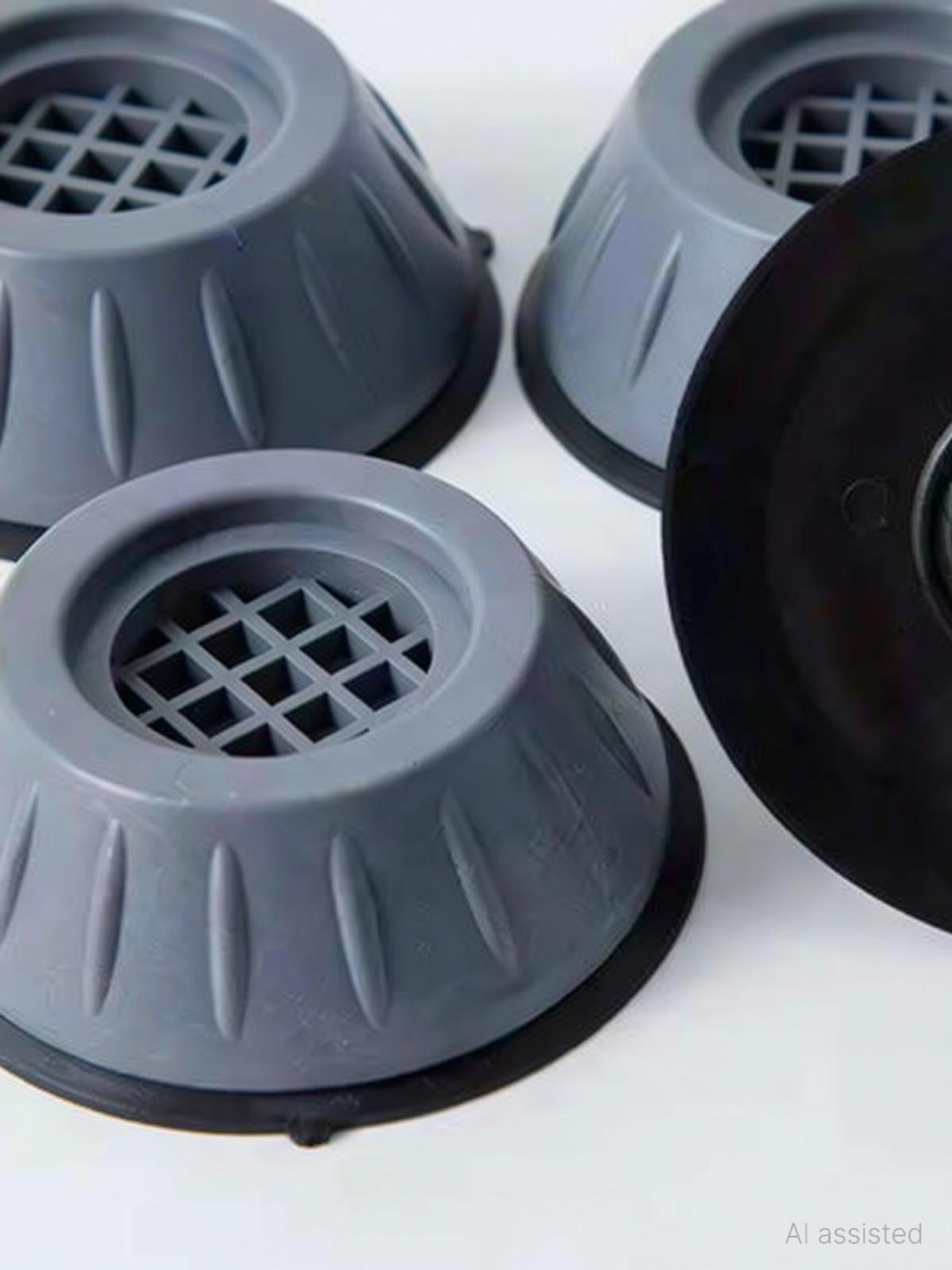Zerfa® Anti Vibration Pads for Washing Machine with Suction Cup (4 Pcs, Big Size)