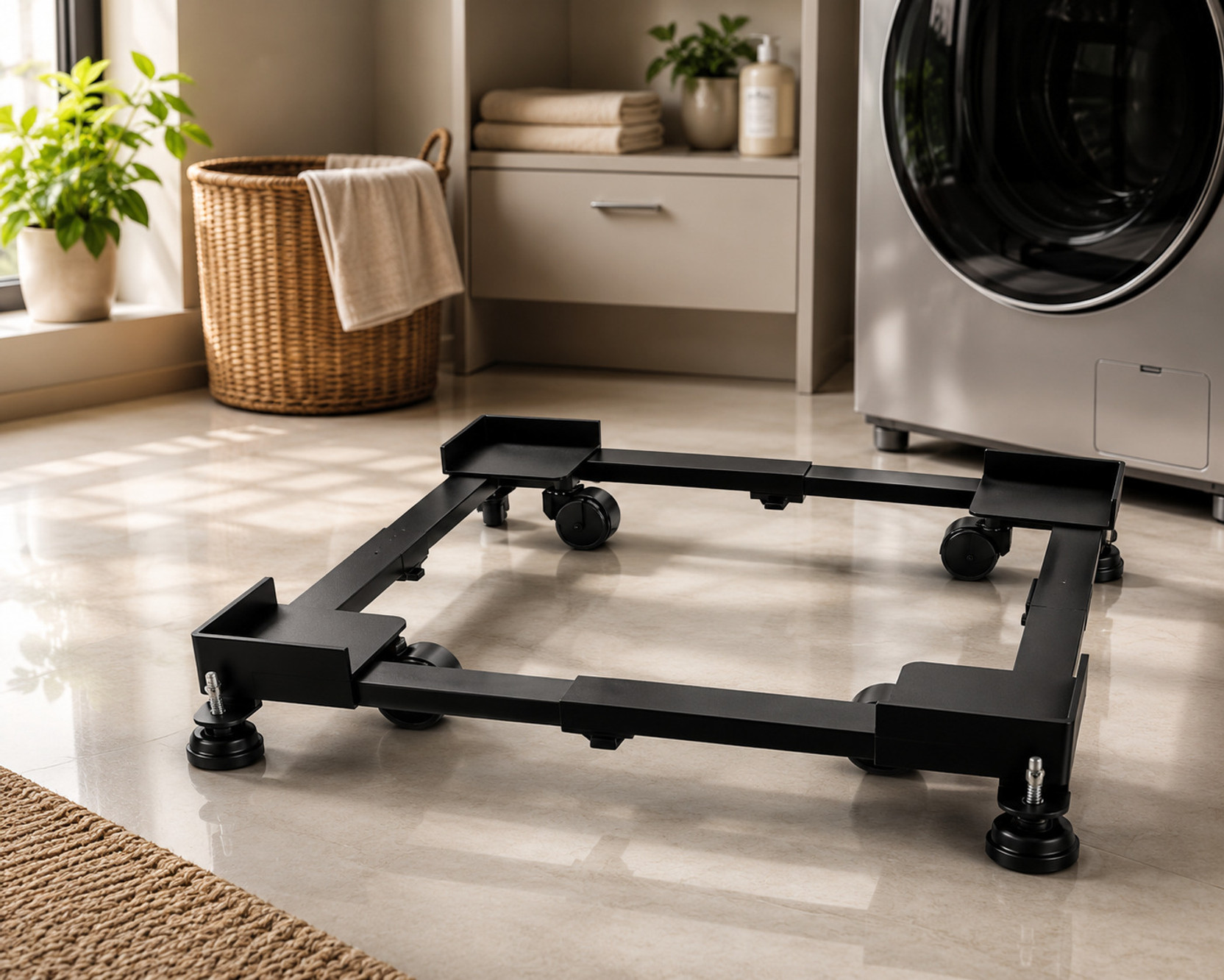 Nirency Washing Machine Stand - Anti Vibration and Non Slip Pads