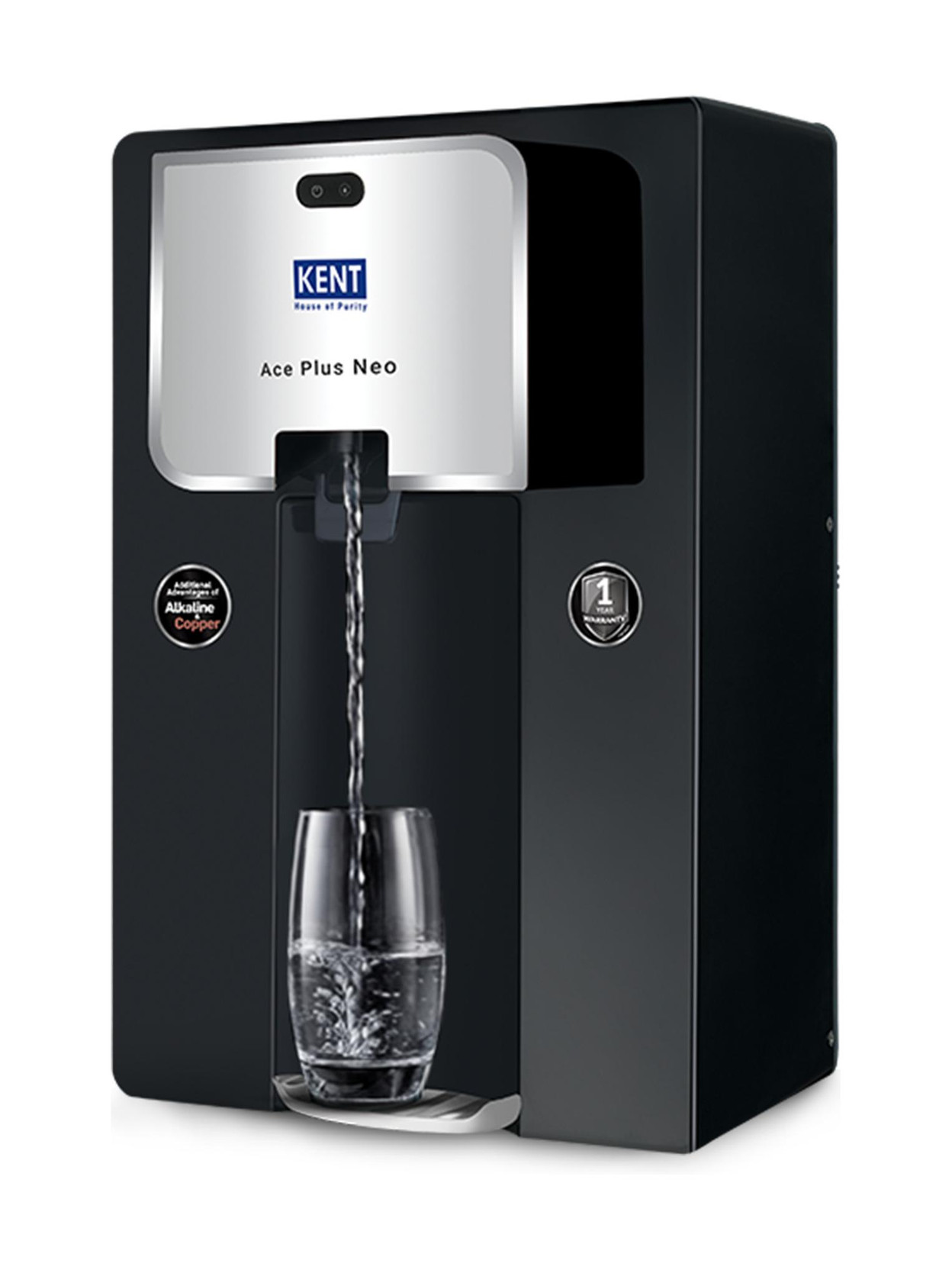 KENT ACE Plus Neo 8 L RO + UV + UF + Copper + Alkaline + TDS Control Water Purifier Alkaline Water wit...