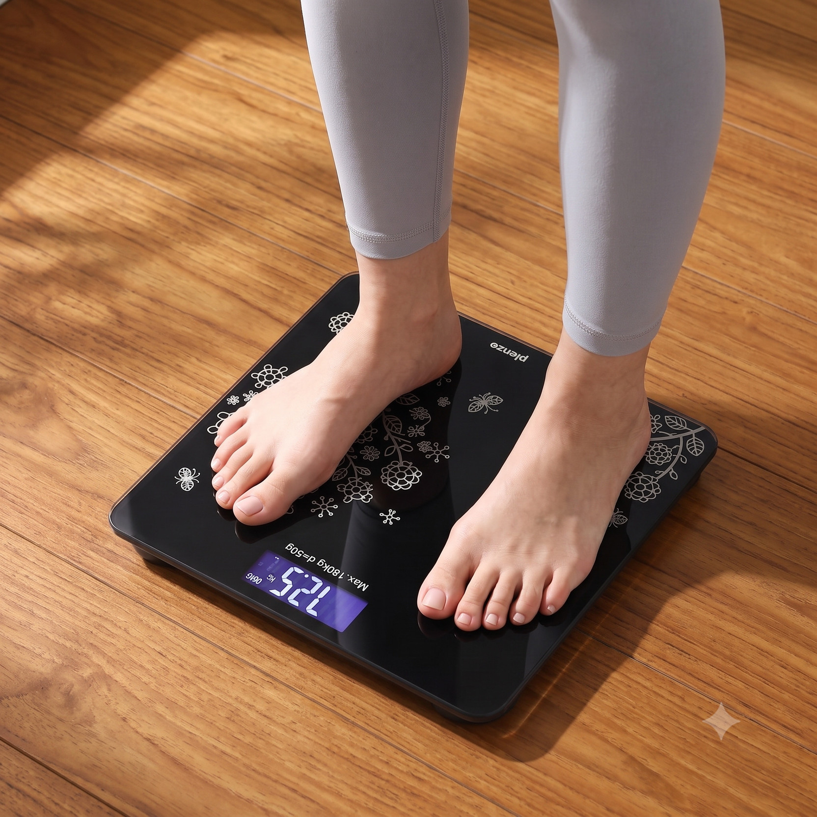 Thermoneb Digital Weight Machine for Body Weight Thick Tempered Glass LCD Display Weighing Scale
