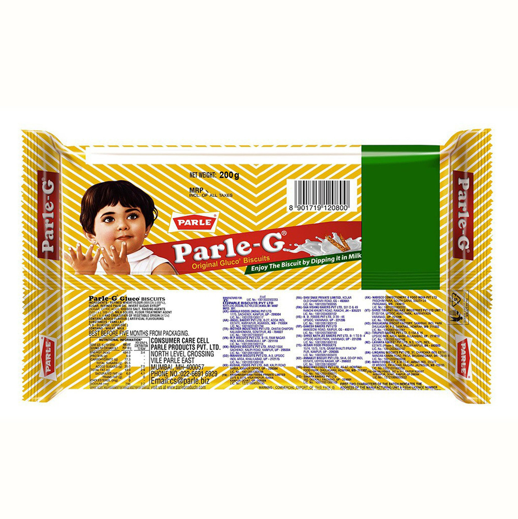 Parle-G Original Glucose Biscuit 200 Gm