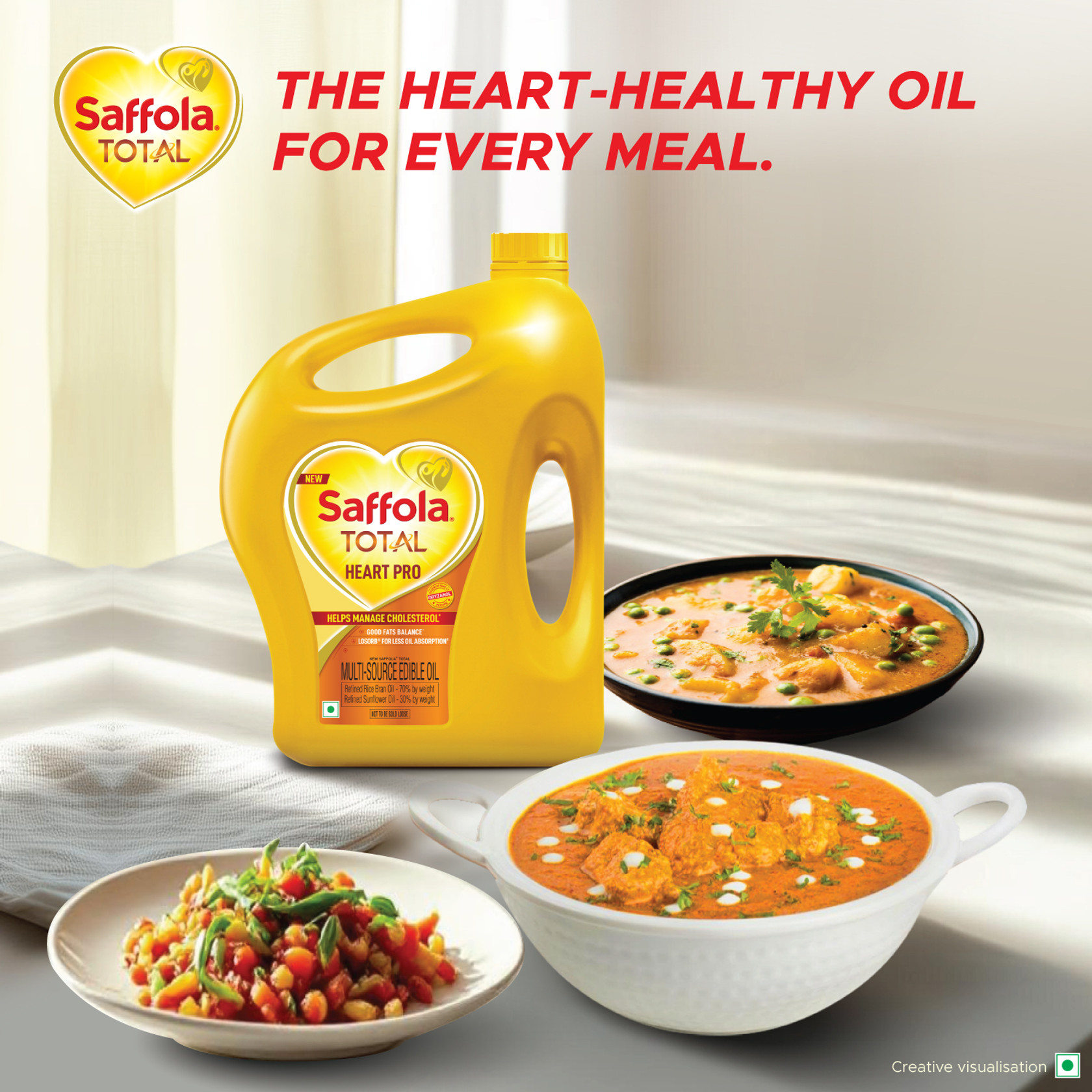 Saffola Total Pro Heart Rice Bran Oil 4.55 Kg