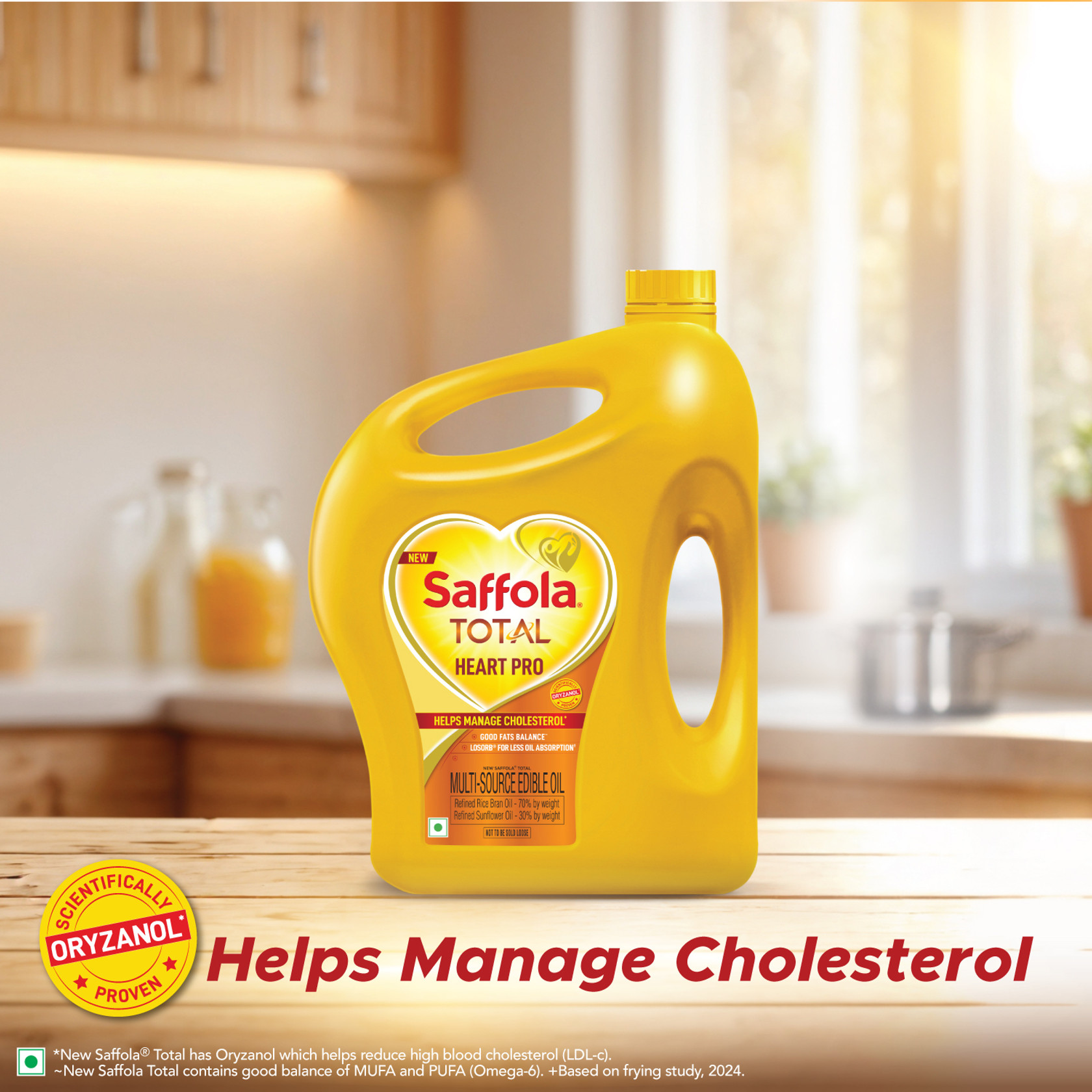 Saffola Total Pro Heart Rice Bran Oil 4.55 Kg