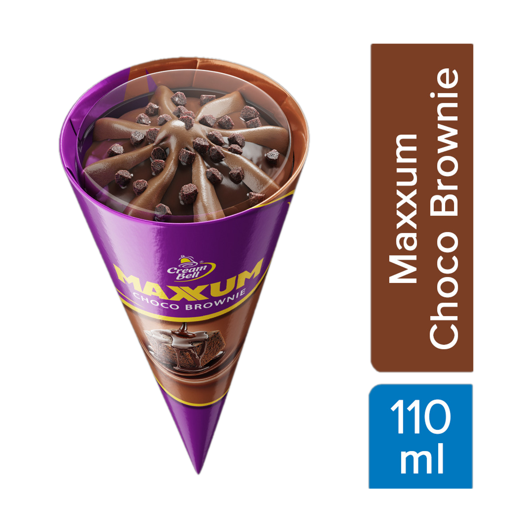 Cream bell Choco brown 110ml (cone)