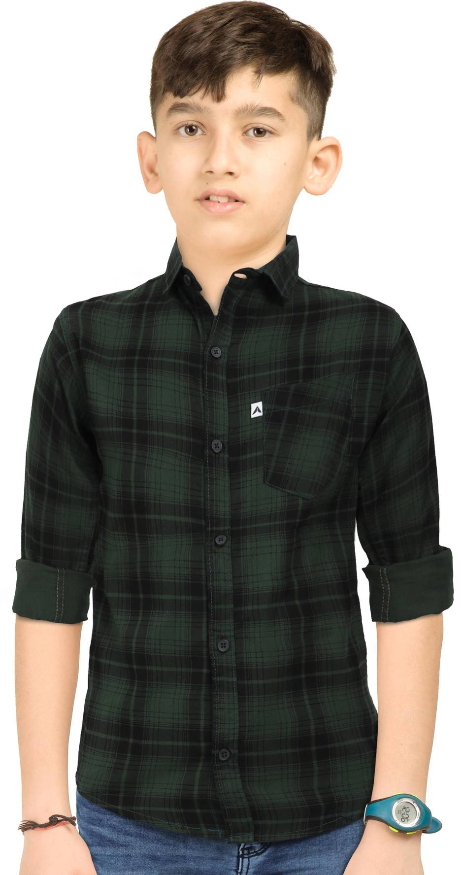 Price History of AIDAN PAUL Boys Regular Fit Checkered Cut Away