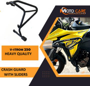 Aflytep Lenker Windschutz Handschutz Für Suzuki V-Storm DL250 - Aus Kunststoff & Aluminium, Schwarz, Einfach Montiert