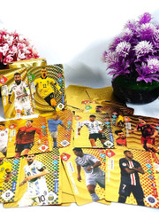 CrazyBuy World Cup Football Soccer Star 55 Gold Cards, Soccer