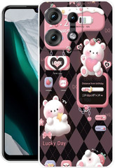 Custodia Glitter YUXING Per Motorola Edge 50 Pro, Cover Trasparente Con Brillantini, TPU Antiurto, Bordo Rialzato, Nera Brillante, Per Donne E Ragazze