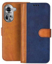 Custodia A Libro Con Portafoglio Per Oppo Reno 11 5G – Pelle PU Blu Con Slot Carte E Supporto - 4