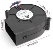 DELTA FFB0924EHE DC24V 0.75A 9238 3-Wire Inverter Cooling Fan