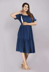 Anisha Women A-line Yellow Above Knee/Mid Thigh Length Dress - Buy Anisha  Women A-line Yellow Above Knee/Mid Thigh Length Dress Online at Best Prices  in India | Flipkart.com