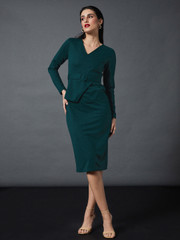 FOREVER 21 Women Bodycon Dark Green Mini/Short Dress - Buy FOREVER 21 Women  Bodycon Dark Green Mini/Short Dress Online at Best Prices in India |  Flipkart.com