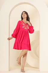 Anisha Women A-line Multicolor Above Knee/Mid Thigh Length Dress - Buy  Anisha Women A-line Multicolor Above Knee/Mid Thigh Length Dress Online at  Best Prices in India | Flipkart.com