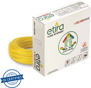Kei　904545 KEI CABLES ZH-FR PVC 2.5 sq/mm Yellow 90 m Wire Price in India