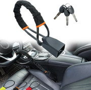 Heavy Duty Steering Wheel Lock – Anti-Theft Car Security & Seat Belt Lock