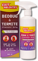 無界（非喫煙ペット飼育無） Exit No Entry Bedbug & Termite Eliminator Spray | Safe for Humans