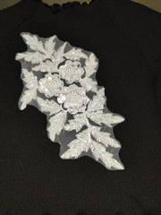 embroidered dress shirts men's Men's Sorrento All Over Embroidered Linen Shirts L / White with Navy Turtle main image 0