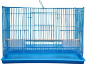 Animaux 18 Inch Blue Small Birds/Rabbit Cage with Food and Water