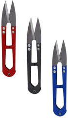DIEWU Sewing Scissors - Small Snips Thread Cutter For Fabric, Yarn, Trimming (Blue, Carbon Steel)