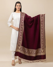 reet mahal wool embroidered women shawl