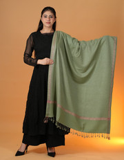 reet mahal wool embroidered women shawl