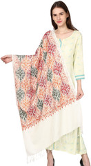 reet mahal wool embroidered women shawl