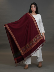 reet mahal wool embroidered women shawl