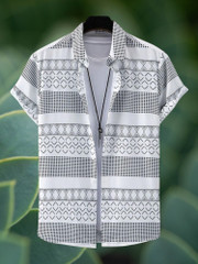 SEVENTEENSTITCH Men Printed Casual White, Multicolor Shirt - Buy