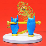 Flute for Krishna Idol - Handade Brass Statues for Hoe Decor