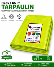 GrahLogy Waterproof Tarpaulin Tripal Sheet for Outdoor Protection